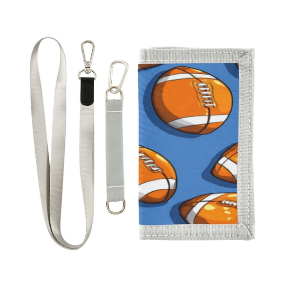 Novelty Wallet Stylish Foldable Wallet The Perfect Gift Dark Blue Background Rugby