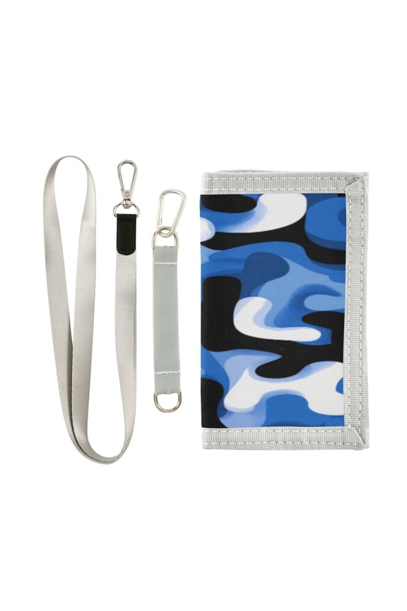 Novelty Wallets Foldable Novelty Wallets Prefect Gifts for Every Scene Digital Blue and Black