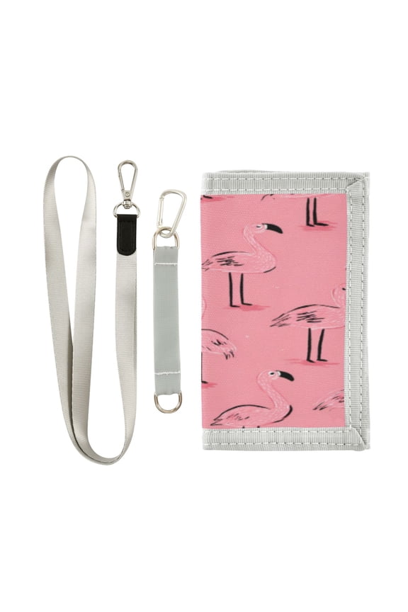 Novelty Wallets Foldable Novelty Wallets Prefect Gifts for Every Scene Pink Cute Flamingos