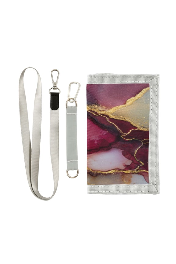 Novelty Wallets Foldable Novelty Wallets Prefect Gifts for Every Scene Wine-red Marble
