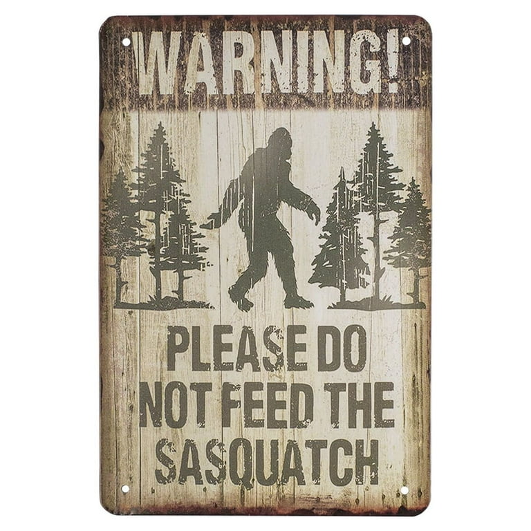 Sasquatch Crossing Funny Novelty Warning Sign Bigfoot Xing Man Cave Wall Decor Sasquatch Crossing Funny Novelty Warning Sign Bigfoot Xing Man Cave Wall Decor