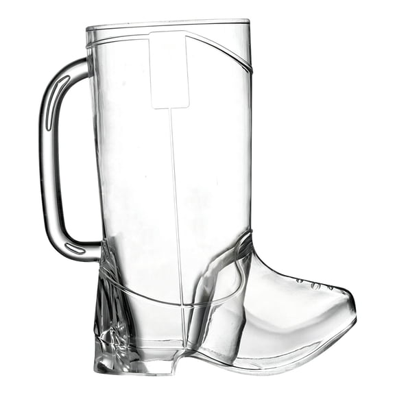Novelty Western Cowboy Boot Plastic Tumbler Reusable Beverage Cup For Holiday Party Table Decor Bar Cocktail Drinkware