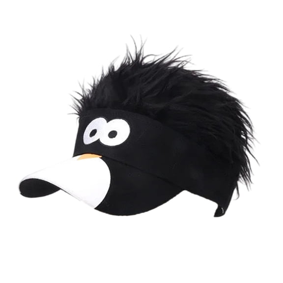 Novelty Wigs Attached Baseball Cap Breathable Fabric With Size Adjustment Suitable For Adults And Kids