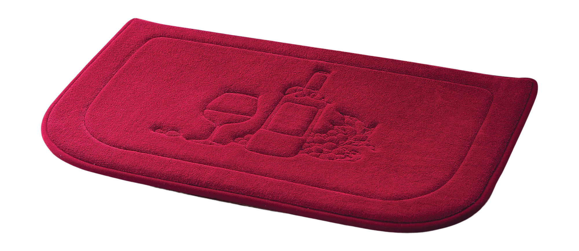 Novelty Wine Red Kitchen Memory Foam Rug, Non Slip Anti Fatigue