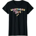 thumbnail image 1 of November December Zodiac sign Birthday Sagittarius girl T-ShirtMen's and women's gift, black and white T-shirt, size: Extra large S-4XL, 1 of 4