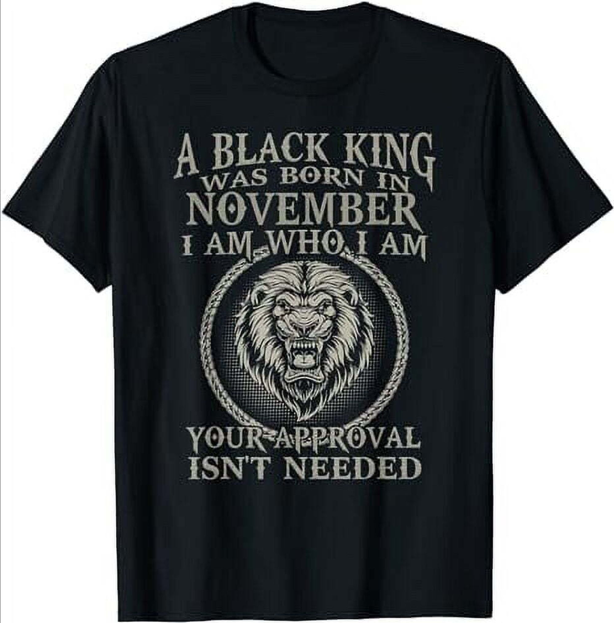 November Monarch's Black King Birthday Shirt: Embracing Majestic ...