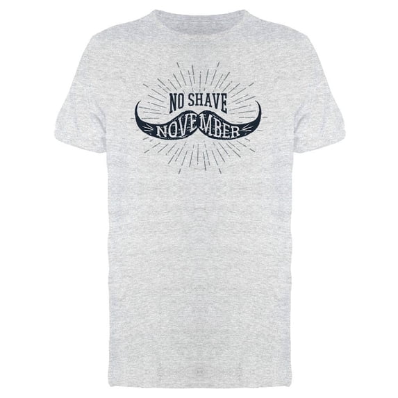 November No Shave Slogan Tee Men's -Image by Shutterstock