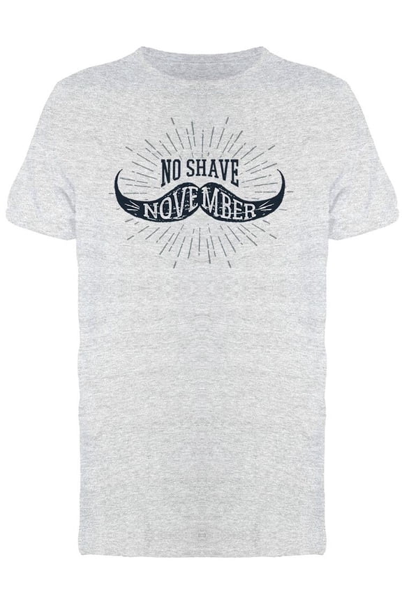 November No Shave Slogan Tee Men's -Image by Shutterstock