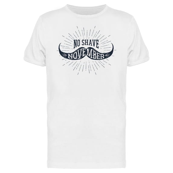 November No Shave Slogan Tee Men's -Image by Shutterstock