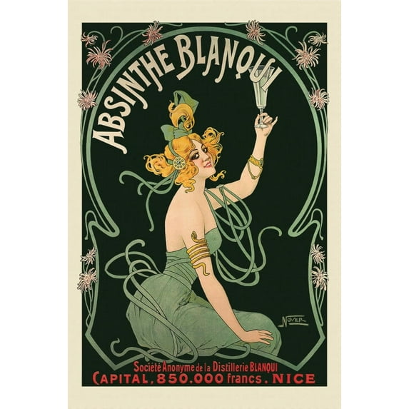 Nover Absinthe Blanqui poster Poster (24 x 36)