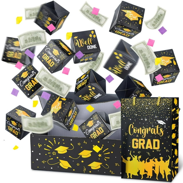 Noveread 14 Pcs Graduation AIF4 Exploding Money Gift Boxes Graduation ...