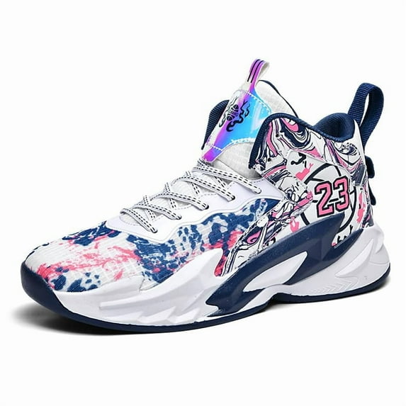 Novetra High-Top Boys Basketball Shoes Cushioned Sneakers with Breathable Support for Youth Sports Training Gifts