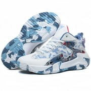 Novetra Mens Basketball Shoes Anti Slip Sports Training Running - WHITE_9.5