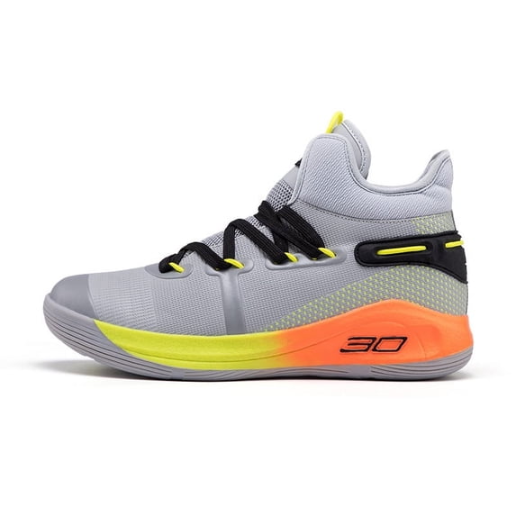 Novetra Men's Basketball Shoes, Sports , High Top Running - GREY_8