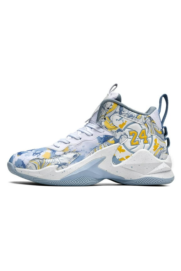 Men's High Top Basketball Shoes Are Breathable and Lightweight Court Sports Shoes Suitable for Indoor/outdoor Games Gifts