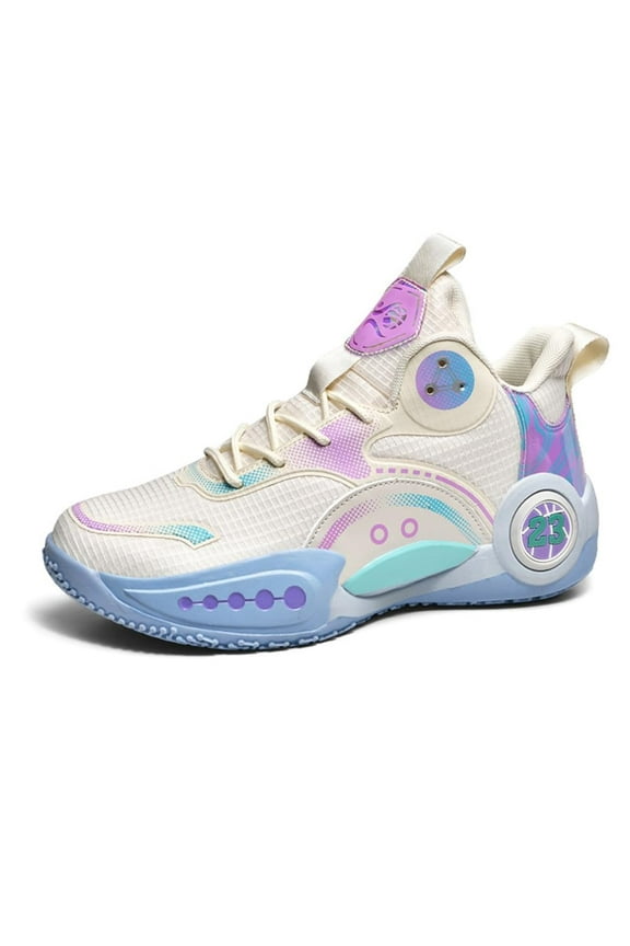 Men's High-Top Basketball Shoes Breathable Mesh, Cushioned Midsole, Textured Grip Outsole Gifts