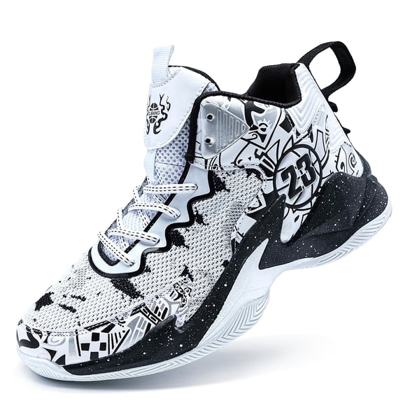 Novetra Men's High Top Basketball Shoes with Breathable Mesh Cushioning Support and Non Slip Sole Basketball Boots Gifts