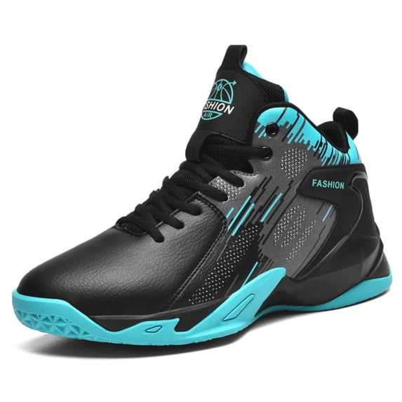 Novetra Men's High Top Basketball Sports Shoes Fashionable Anti Slip Basketball Boots Gifts