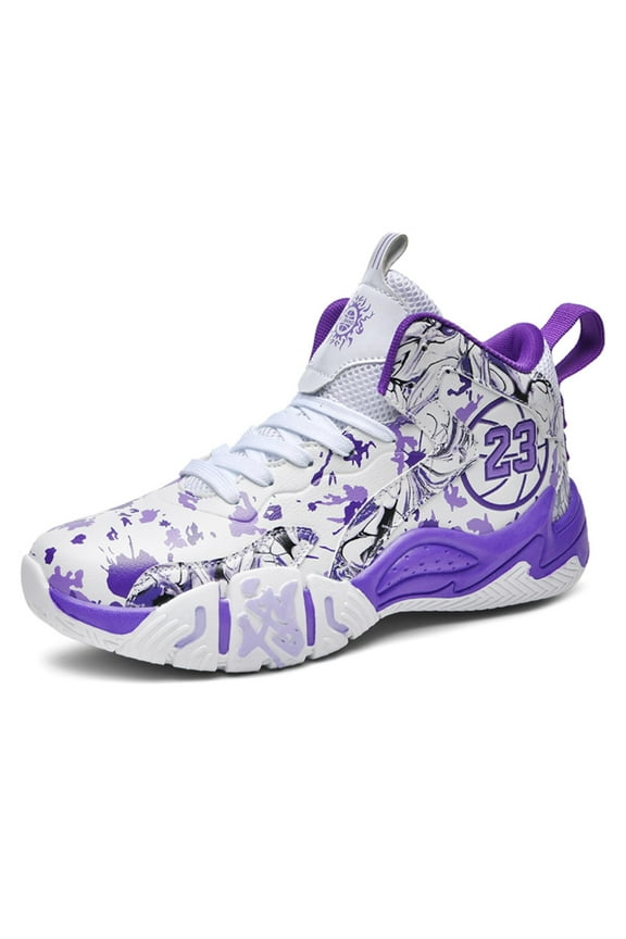 Unisex Basketball Shoes Air Cushioned Sports Shoes Youth Anti Slip and Durable Training Basketball Boots Gifts