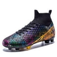 thumbnail image 1 of Novetra Unisex Football Shoes High Top Youth Training Anti Slip Soccer Boots, 1 of 7