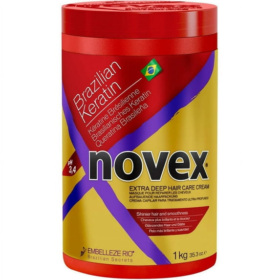 Novex Brazilian Keratin Extra Deep Hair Care Cream, 35.3 oz