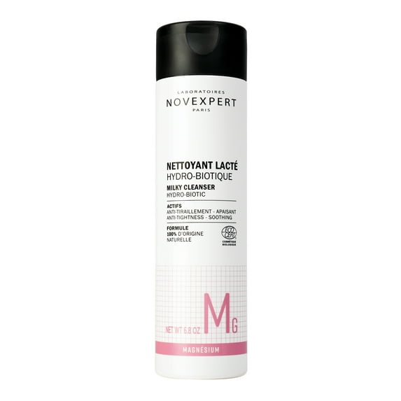 Novexpert Milky Cleanser Hydro-Biotic - Moisturizing And Softening - Gentle Cleaning Treatment - Skin Feels Soft And Supple - Hypoallergenic - Vegan - All Skin Types, Even The Most Sensitive - 6.7 Oz