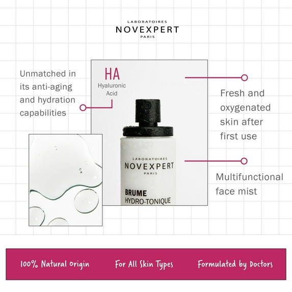 Smoothing Toning Mist by Novexpert for Women - 3.3 oz Mist