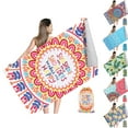 thumbnail image 1 of Novforth Microfiber Sand Free Beach Towel，72"x36"Oversized Lightweight Microfiber Super Absorbent Quick Fast Dry ，Outdoor Travel Swim Towel for Adults Women Men - Iridescent letter, 1 of 8
