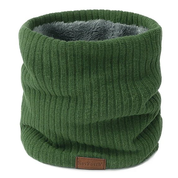 Novforth Winter Neck Warmer Men Scarf,Ski Neck Warmer Scarf for Women, Fleece Lining Double Layer Neck Gaiter Face Mask