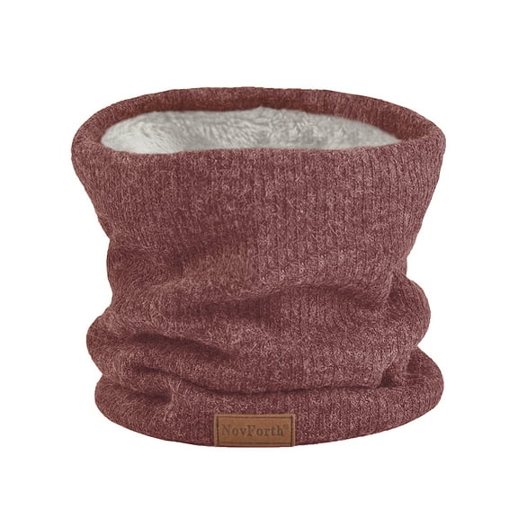 Novforth Winter Neck Warmer Men Scarf,Ski Neck Warmer Scarf for Women, Fleece Lining Double Layer Neck Gaiter Face Mask