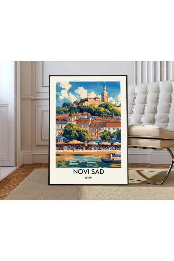 Novi Sad Serbia City Poster, Unframed Paper Poster 8x10in