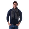 Novica Alpaca Blend Andean Clouds In Charcoal Handcrafted Men's Scarf ...