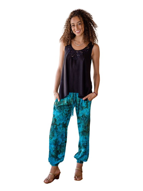 Rayon Forest Canopy Batik Handmade Artisan Women's Fashion Pants
