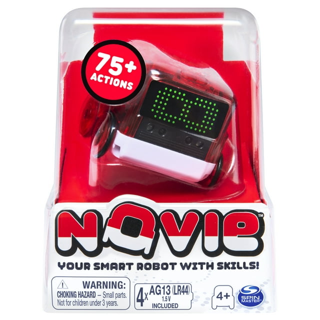 Novie Interactive Smart Robot with Over 75 Actions and Learns 12 Tricks (Red)