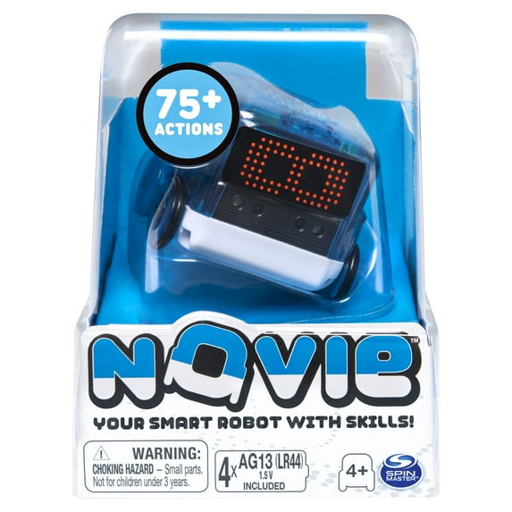 Novie, Interactive Smart Robot with over 75 Actions and Learns 12 Tricks (Blue), for Kids Aged 4 and up