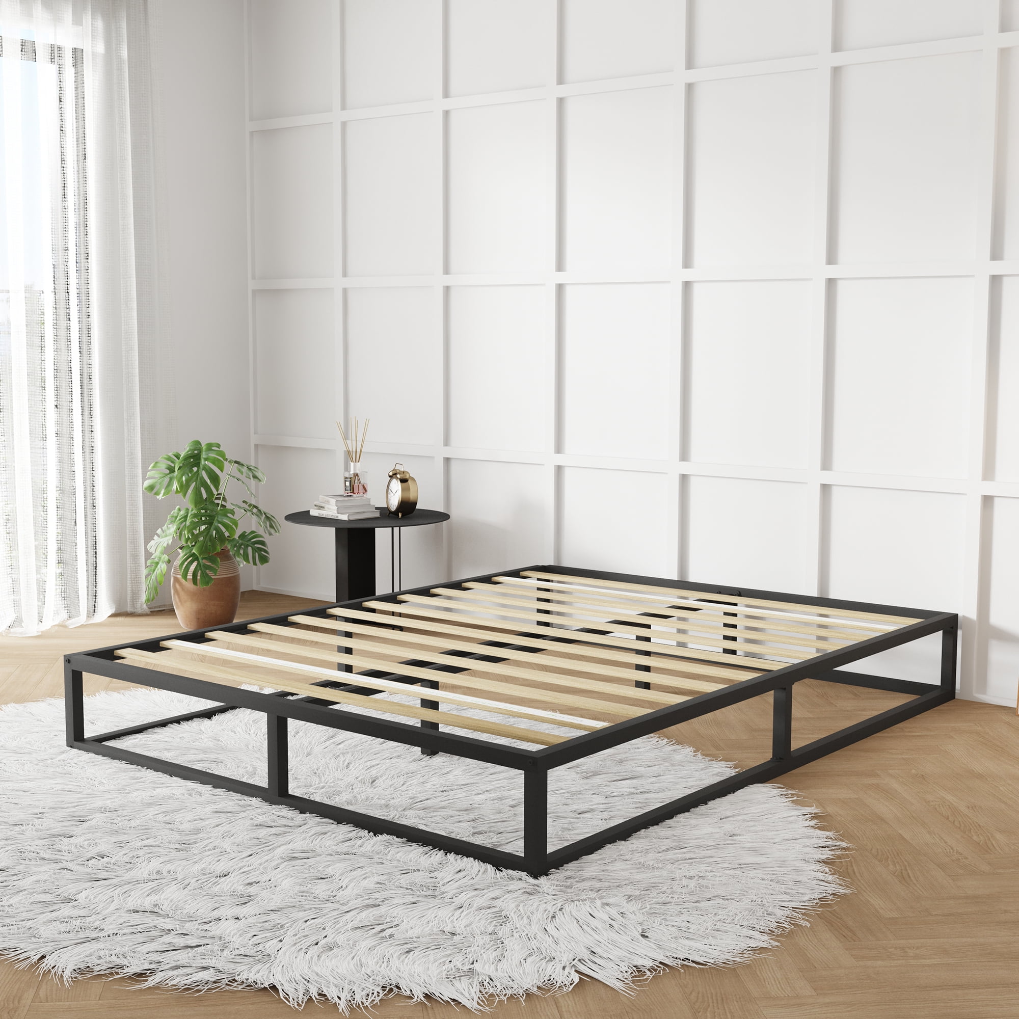 Novilla 10" King Size Bed Frame without Headboard Metal Platform ...