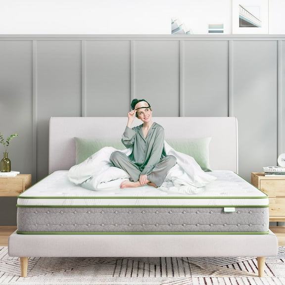 Novilla 10 inch Gel Memory Foam Pocket Spring Hybrid Mattress in a Box, Full Size Mattress