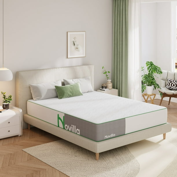 Novilla 10 inch Twin Mattress, Cooling Gel Memory Foam Mattress in a
