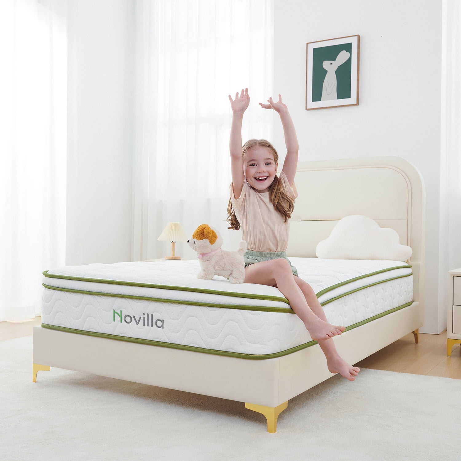 Sweetnight Cooling Twin Medium Firm Memory Foam 12 in. Mattress, Support and Breathable, Multi-Colored