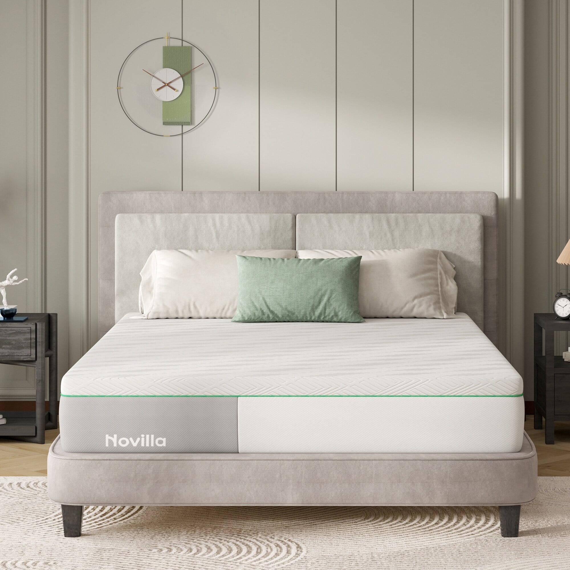 Novilla 12inch Medium Cooling Sleep Gel Memory Foam Mattress King