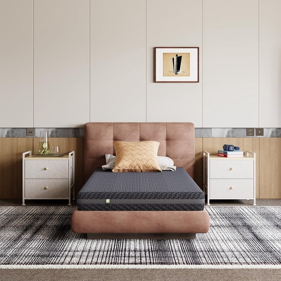 Novilla 6 Inch Twin Mattress for Kids, Twin Size Gel Memory Foam Mattress for Pressure-Relieving Comfort & Cooling Sleep, with Green Tea-Infused Foam, Mattresses in a Box, Medium Firm