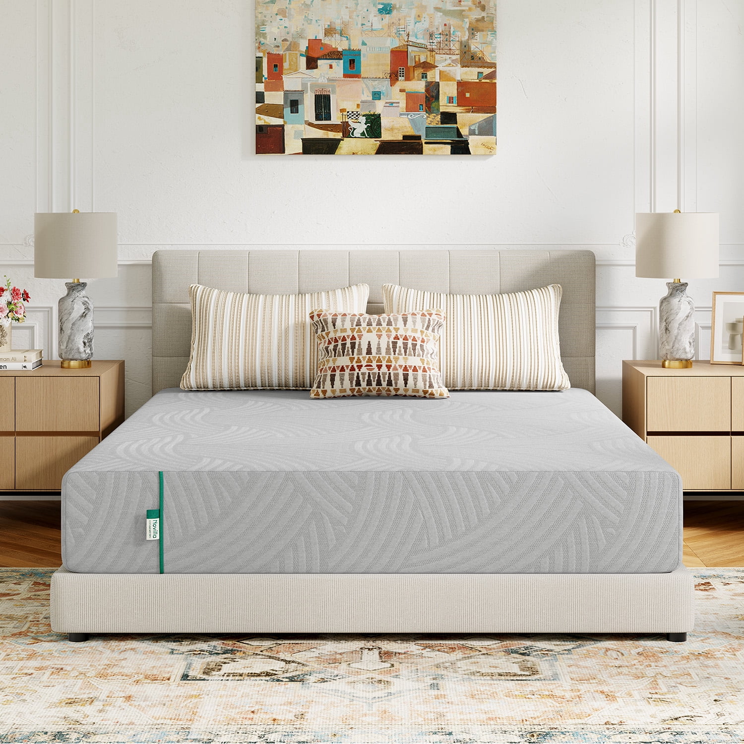 Novilla Atease 10" Queen Size Medium Adult Memory Foam Mattress