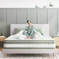 thumbnail image 1 of Novilla Classic 12" Medium-Firm Pocket Spring Hybrid Mattress with Gel Memory Foam for Cool Sleep, Queen Size, 1 of 10