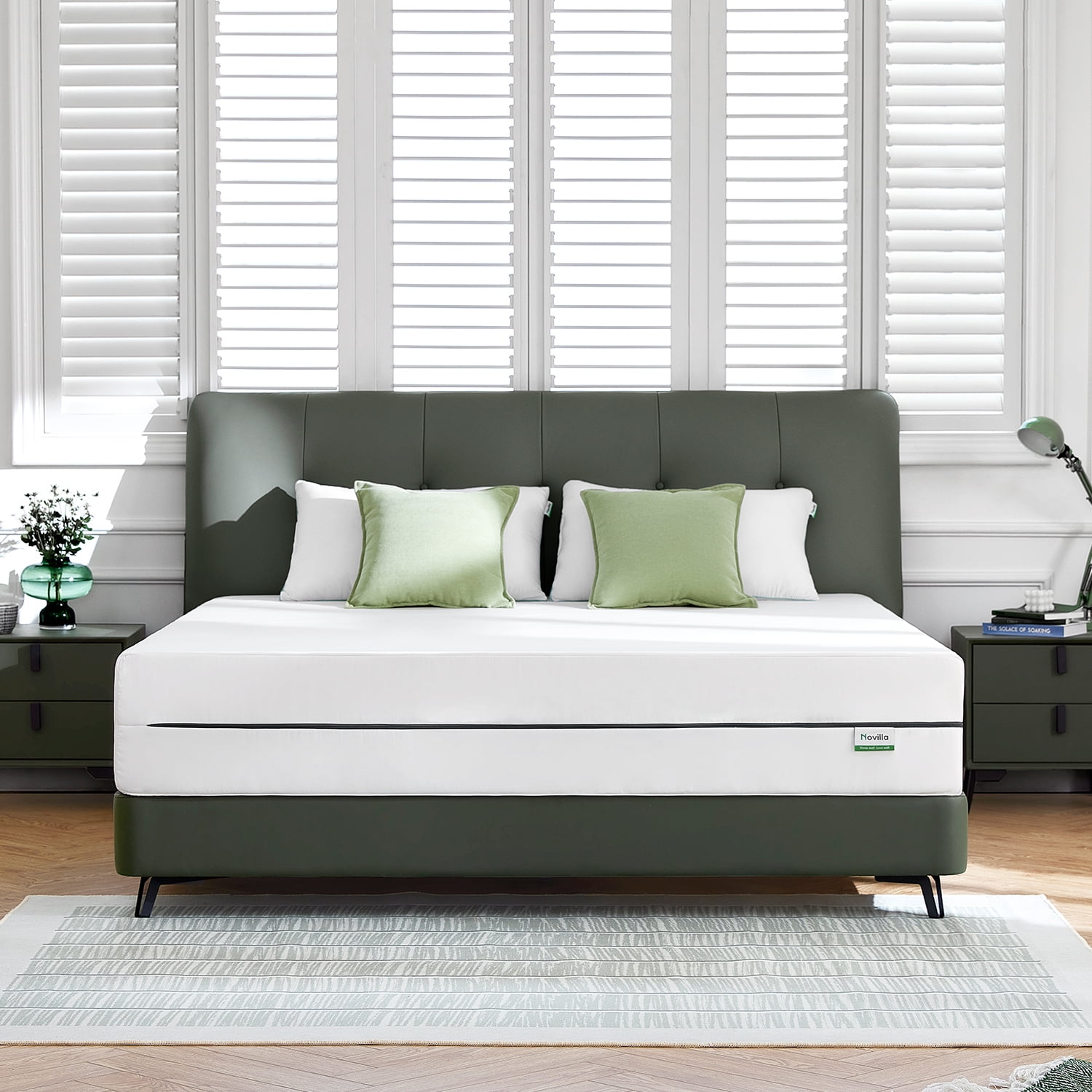 Novilla Ease 12" Adult High Density Foam Mattress Cal King Size