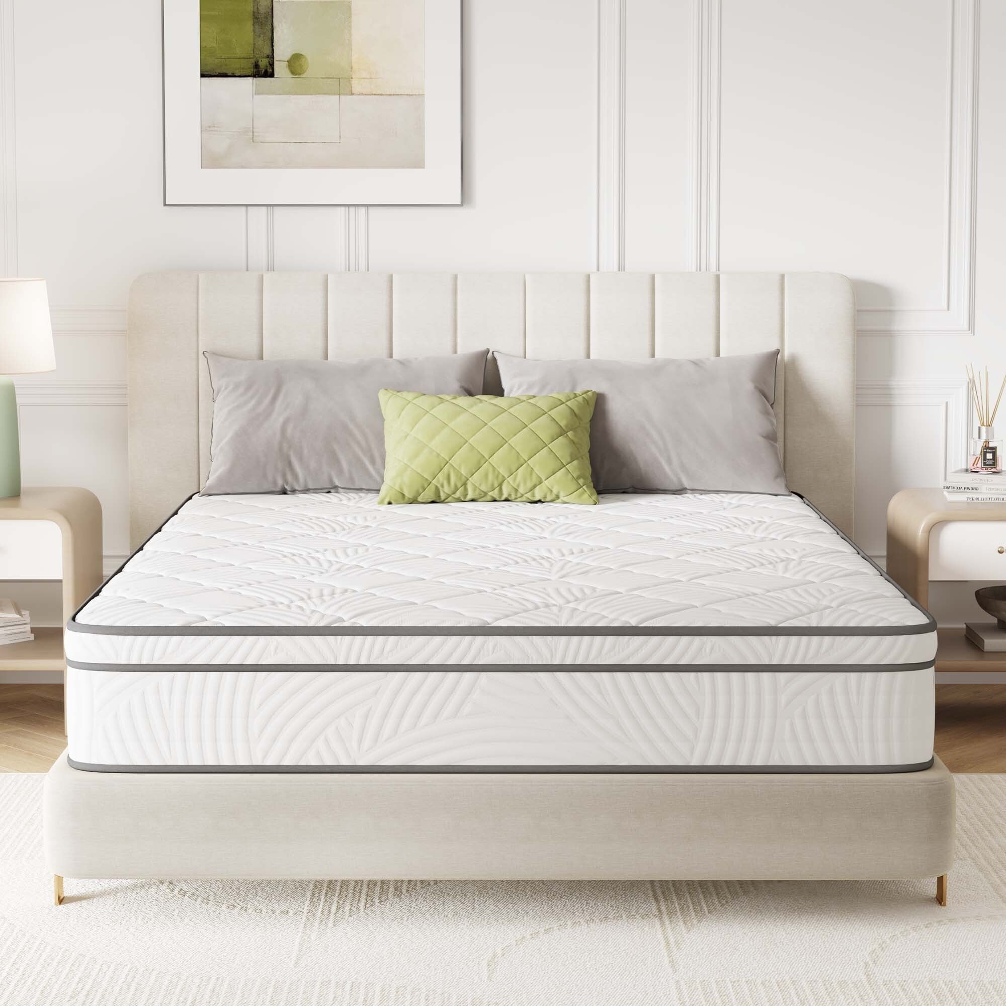 Novilla 8 Inch Full Size Gel Memory Foam Mattress - Medium Firm For Back Pain Relief
