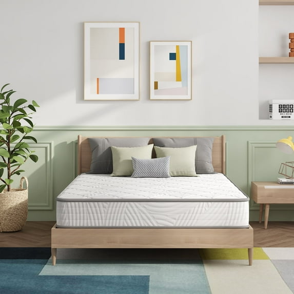 Novilla Full Size Mattress, 8 inch Hybrid Full Mattress in a Box for Back Pain Relief, Supportive Mattresses with Comfortable & Breathable Foam, Certipur-Us Certified