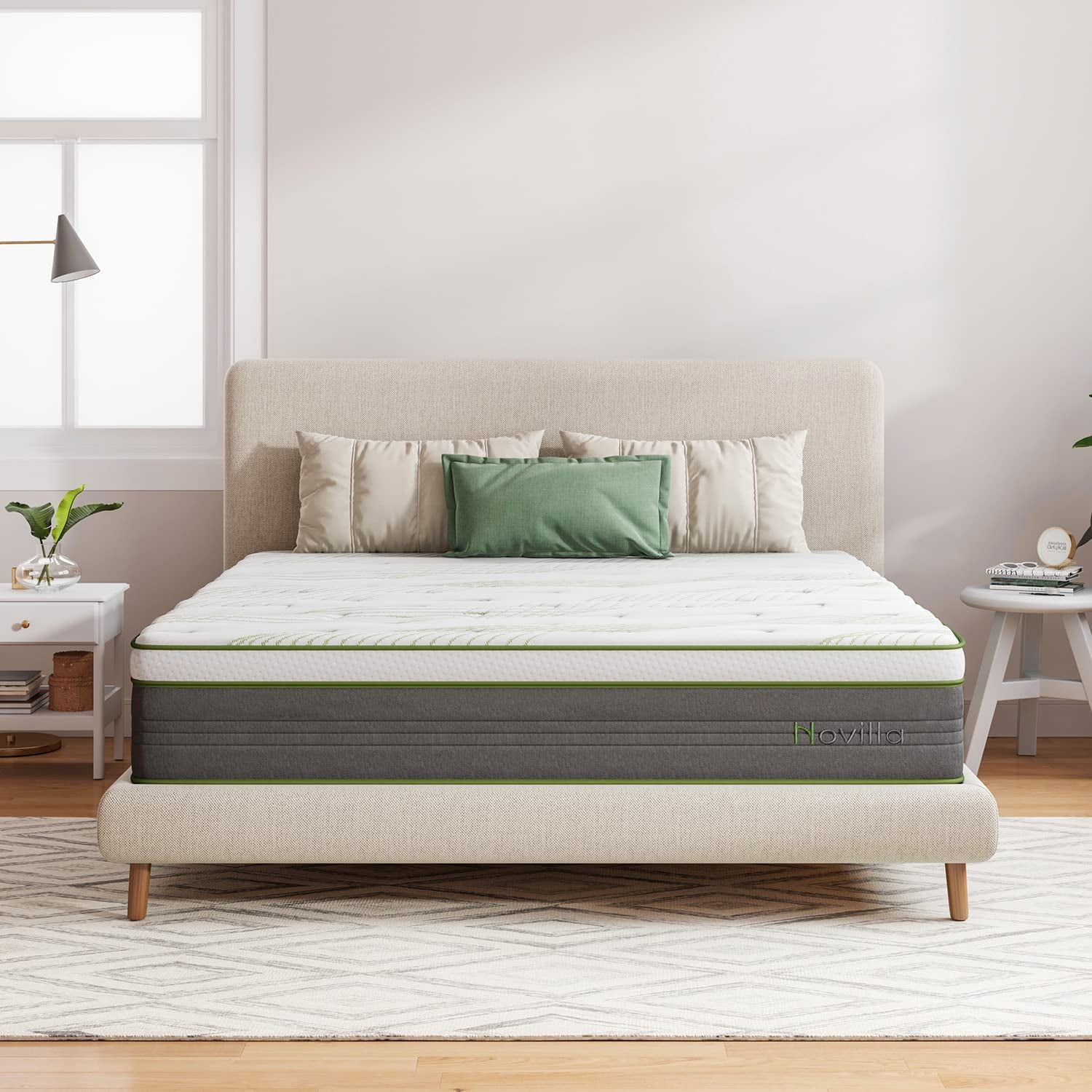 Novilla King Mattress 12 Inch Gel Memory Foam Hybrid Mattress in a Box