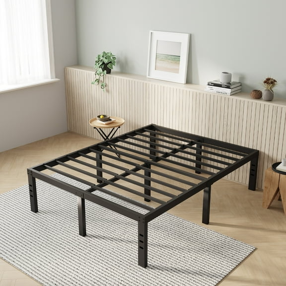 Novilla Queen Bed Frame, 14 Inch Metal Platform Bed Frame Queen Size with Storage Space Under Bed, Heavy Duty Steel Slat Support, Easy Assembly, No Box Spring Needed