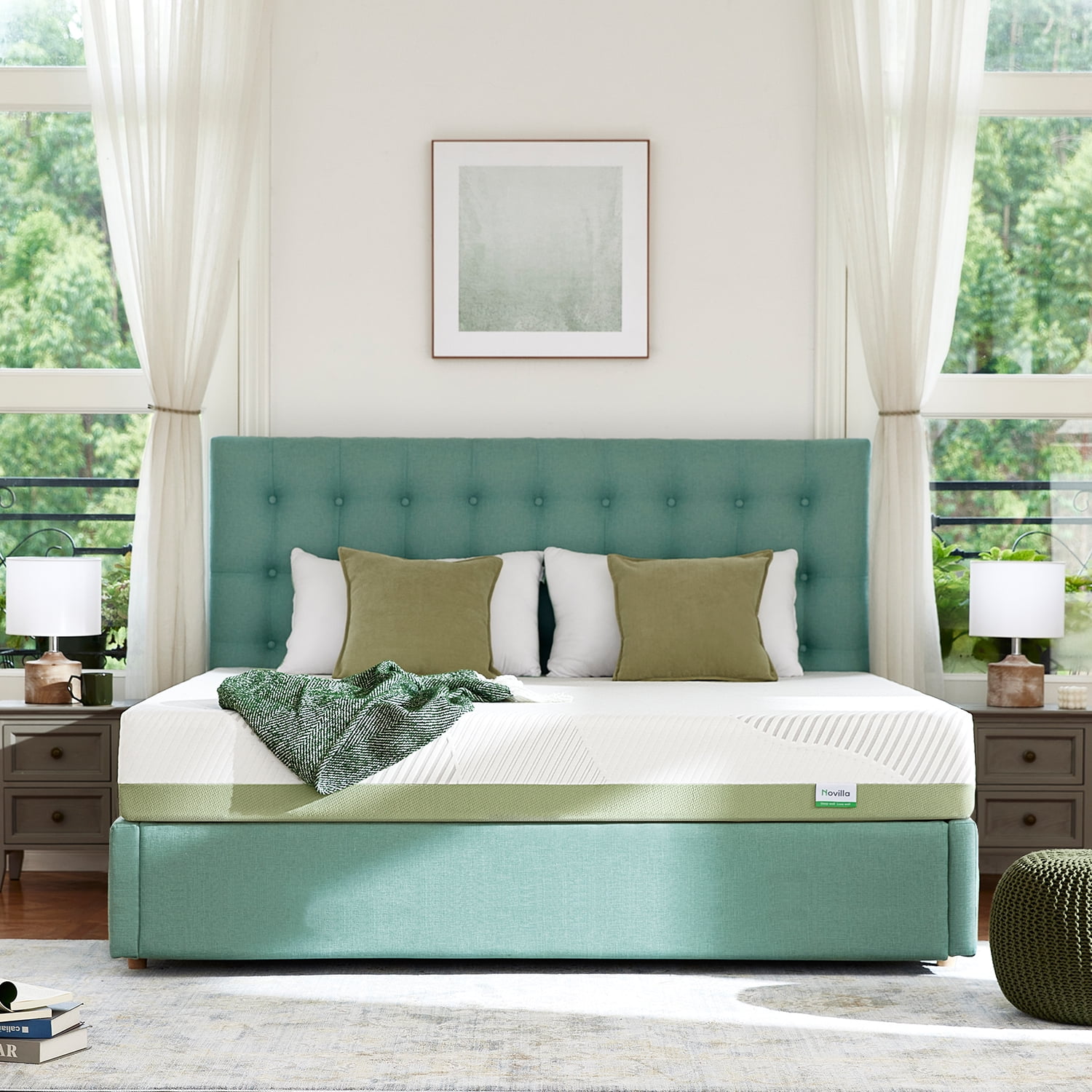 Novilla Queen Mattress 10'' Gel Memory Foam Mattress in a Box, Queen