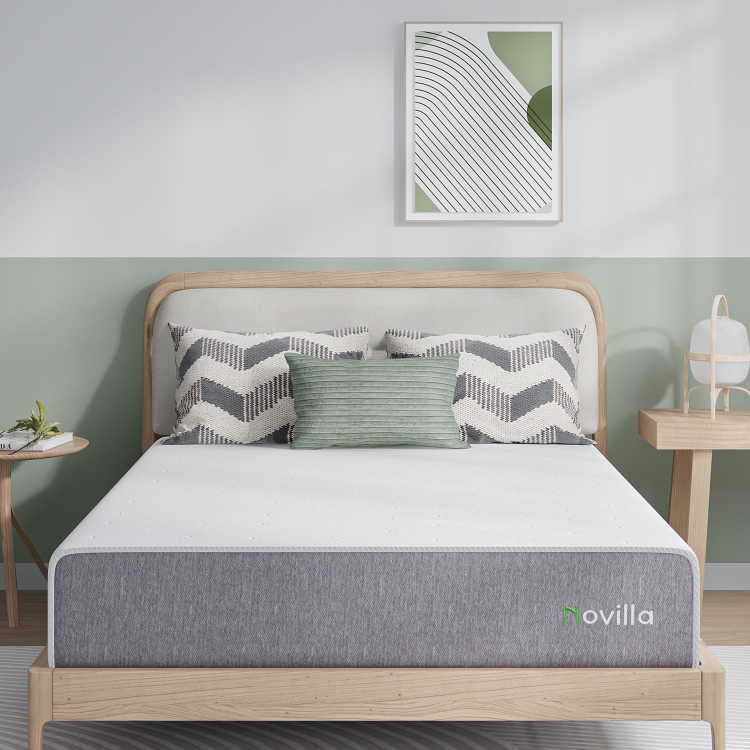 Novilla Repose 12" Firm Memory Foam Mattress, King Size